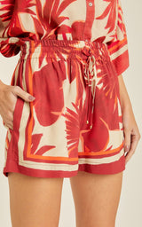 Shorts Lenny Niemeyer Elastic Waist Shorts Palm Apoella