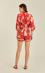 Shorts Lenny Niemeyer Elastic Waist Shorts Palm Apoella