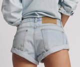 Shorts One Teaspoon Bandits Low Waist Denim Shorts Cyber Blue Apoella