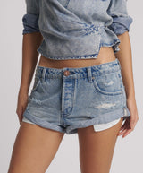 Shorts One Teaspoon Bandits Messed Up Low Waist Denim Shorts Salty Dog Apoella