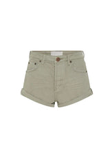 Shorts One Teaspoon Bandits Mid Waist Denim Short Faded Khaki Apoella