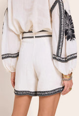 Shorts Scarlett Poppies Love The Moment Shorts Vanilla/Black Apoella