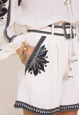 Shorts Scarlett Poppies Love The Moment Shorts Vanilla/Black Apoella