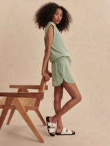 Shorts Varley Ollie High Rise Short 3.5 Snow Sage Apoella