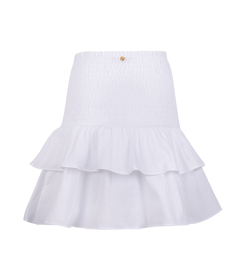 Skirts Apoella Nafsika Smocked Short Skirt White / S/M Apoella