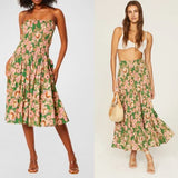 Skirts Misa Los Angeles Lola Convertible Skirt Kelly Blossoms Apoella