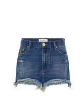 Skirts One Teaspoon Junkyard Denim Skirt Shredded Gold Apoella