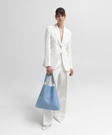 - Slim M Stich Tote 23 Grained Leather Sky O/S Apoella