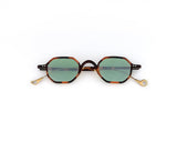 Sunglasses Eyepetizer Lauren Havana Matte/green Gradient Lenses Gold O/S / Green Apoella