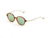 Sunglasses Eyepetizer Windsor Red Havana/Green Gradient Lenses Gold Green / O/S Apoella