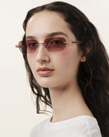 Sunglasses Zeus n Dione Mykonos Rose Gold/Milky Grey O/S Apoella