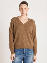 Sweater Absolut Cashmere Alicia V Neck Sweater Dune Apoella