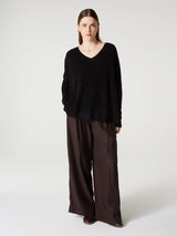 Sweater Absolut Cashmere Camille V Neck Sweater Black Apoella