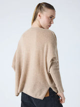 Sweater Absolut Cashmere Camille V Neck Sweater Chestnut Apoella