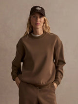 Sweater Varley Coralie Crew Neck Sweater Teak Olive Apoella