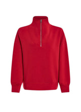 Sweater Varley Hawley Half Zip Sweater Red Marl Apoella