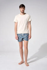 Swimshorts Apnée Coraux Boxers Dark Blue Apoella