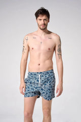 Swimshorts Apnée Coraux Boxers Dark Blue Apoella