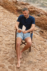 Swimshorts Apnée Mosaiques Boxers Light Blue Apoella