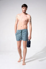 Swimshorts Apnée Oursins Boxers Green Apoella