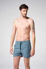 Swimshorts Apnée Oursins Boxers Green Apoella