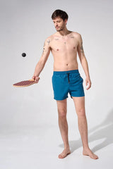 Swimshorts Apnée Plain Boxers Peacock Blue Apoella