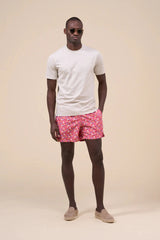 Swimshorts Fedeli Madeira Printed Swim Shorts Blue/Yellow/White Sea Theme Apoella