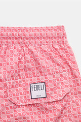 Swimshorts Fedeli Madeira Printed Swim Shorts Tangerine Poll Tiles Apoella
