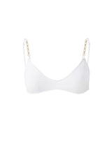 Swimwear Melissa Odabash Lima Chain Straps Bikini Top White Apoella