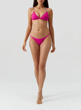 Swimwear Melissa Odabash Mexico Bralette Chain Bikini Top Raspberry Apoella