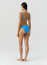Swimwear Melissa Odabash Montenegro Over The Shoulder Ring Bikini Top Ocean Ribbed Apoella