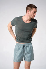 T-shirts Apnée Linen T - Shirt Balsam Green Apoella