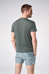 T-shirts Apnée Linen T - Shirt Balsam Green Apoella
