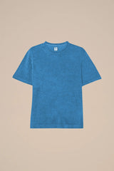 T-shirts Fedeli Terry Crew Neck T-shirt Bright Blue Apoella