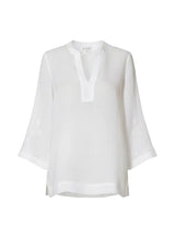 Tops Ancient Kallos Areti Cord Embroidered Long Sleeve Top White Apoella