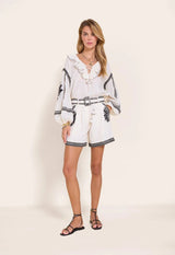 Tops Scarlett Poppies Lovely Moments Vanilla/Black Apoella