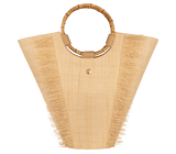 Tote Apoella Mykonos Bamboo Natural Straw Tote Bag O/S / Natural Apoella