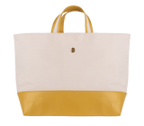 Totes Apoella Patmos Leather & Canvas Tote Bag Ivory Yellow / O/S Apoella