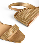 Wedges Castaner Barby Wedge Espadrilles Oro Veijo Apoella