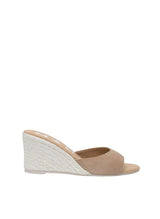 Wedges Manebi Hamptons Mule Wedge Suede Espadrilles Vintage Taupe Apoella