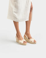 Wedges Manebi Wedge Espadrilles With Knot Natural Apoella