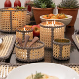 Candles Alexandra Koumba WICKER CANDLE OLIVE / M Apoella