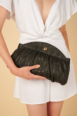 Clutch Apoella Ios Raffia Straw Clutch O/S / Black Apoella