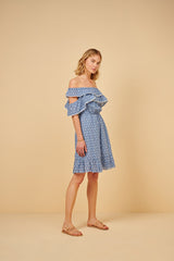 Dress Apoella Ersi Broderie Off Shoulder Short Dress Apoella