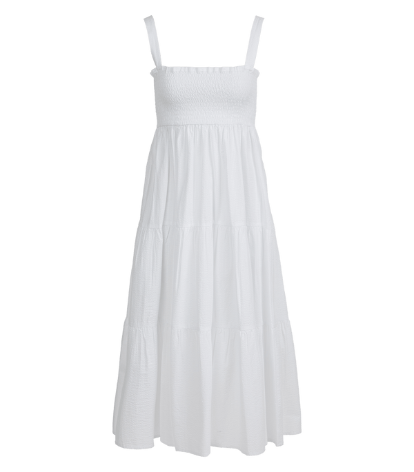 Dress Apoella Helen Smocked Midi Dress S/M / White Apoella
