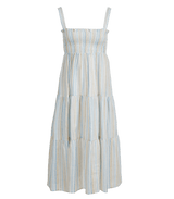 Dress Apoella Helen Smocked Midi Dress S/M / Rainbow Blue Apoella