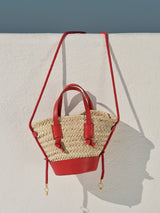 Handbags Zeus n Dione Thalassini Mini Straw Bag Red / O/S Apoella