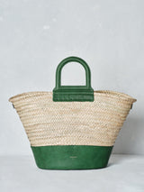 Handbags Zeus n Dione THALASSINI STRAW BEACH BAG GREEN / O/S Apoella