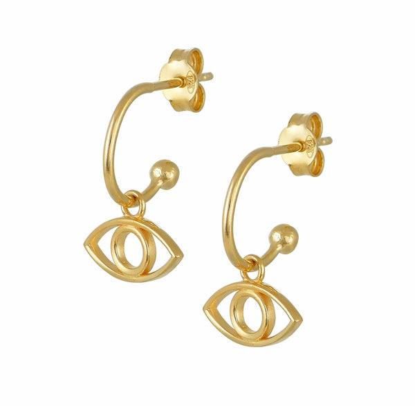 Jewelry Marianna Lemos Eye Hoops O/S / Gold Apoella