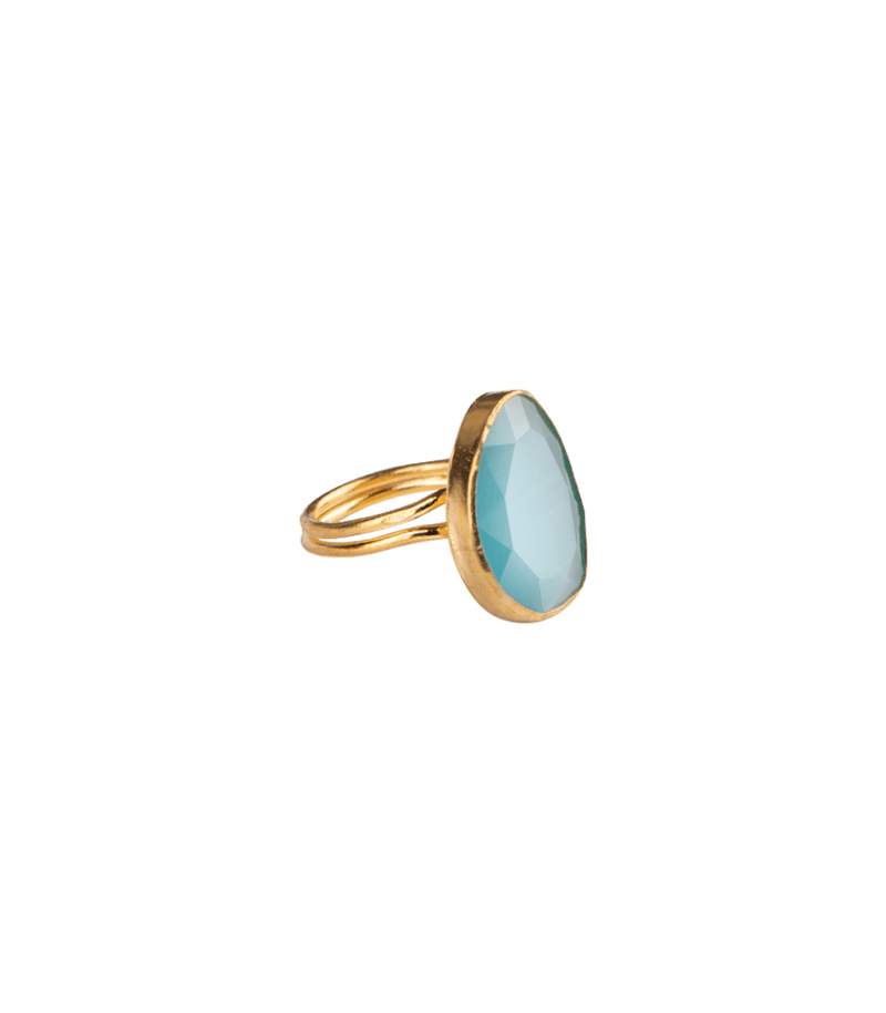 Jewelry Nes Paris Ring Cat Eyes Small Model O/S / Light Blue Apoella